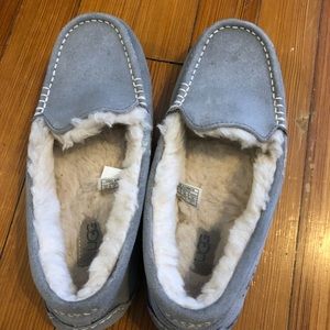 UGG Ansley light blue loafer slipper